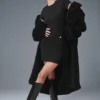 Abito a maniche corte in stile Goddess - Nero