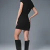Abito a maniche corte in stile Goddess - Nero