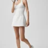 Abito da tennis a corsetto Airbrush Sparks Fly - Bianco