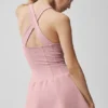 Abito da tennis a corsetto Airbrush Sparks Fly – Rosa vintage