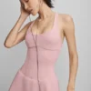 Abito da tennis a corsetto Airbrush Sparks Fly – Rosa vintage