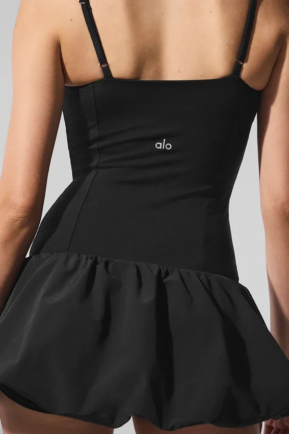 Abito da tennis Airbrush Love Match - Nero
