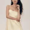 Abito Radiance in misto seta - Beige sabbia