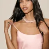 Abito Radiance in misto seta - Rosa sole