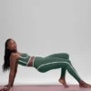 Airbrush High-Waist Race Pace 7/8 Leggings - Verde trifoglio/Bianco