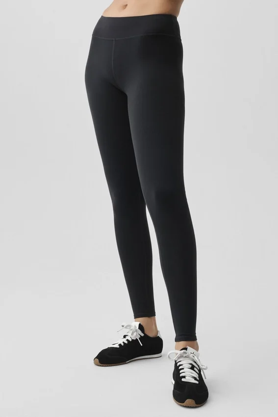 Airbrush Legging a vita bassa - Nero
