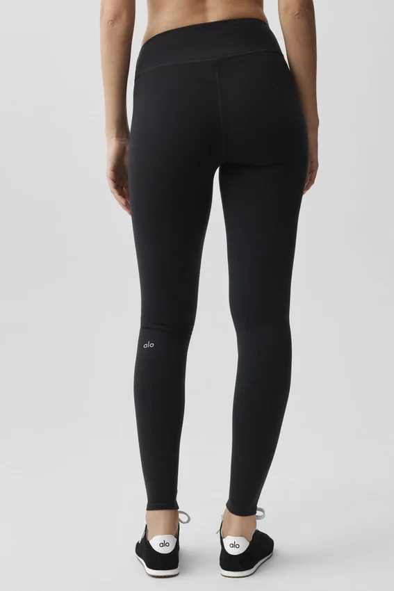 Airbrush Legging a vita bassa - Nero