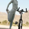 Airbrush Legging High-Waist 7/8 - Grigio lunare