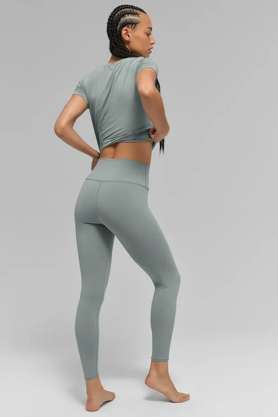 Airbrush Legging High-Waist 7/8 - Grigio lunare