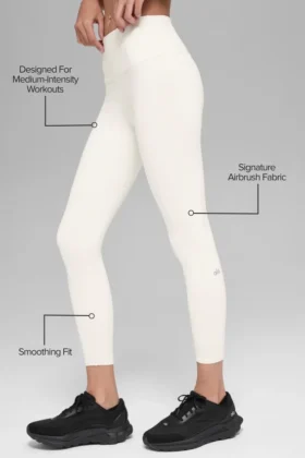Airbrush Legging High-Waist 7/8 – Ivory
