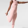 Airbrush Legging High-Waist 7/8 - Rosa quarzo