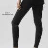 Airbrush Mid-Rise Legging - Nero