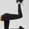 Airbrush Mid-Rise Legging - Nero
