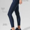 Airlift High-Waist 7/8 Line up Leggings - Blu navy