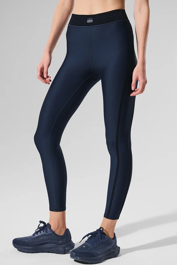 Airlift High-Waist 7/8 Line up Leggings - Blu navy