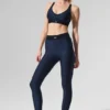 Airlift High-Waist 7/8 Line up Leggings - Blu navy