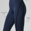 Airlift High-Waist Capri - Blu navy