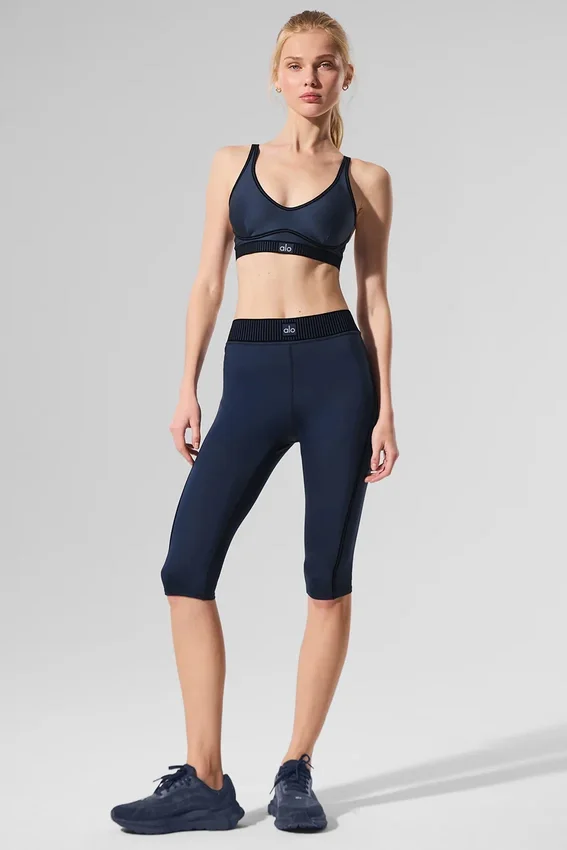 Airlift High-Waist Capri - Blu navy