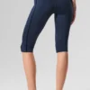 Airlift High-Waist Capri - Blu navy