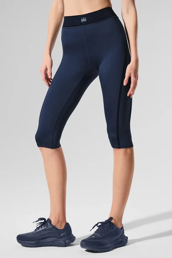 Airlift High-Waist Capri - Blu navy