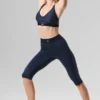 Airlift High-Waist Capri - Blu navy