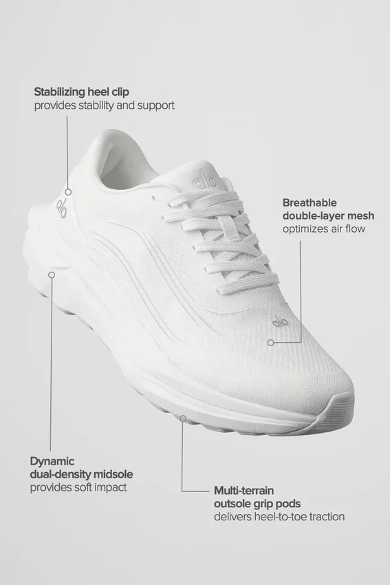 Alo Runner - Bianco/Bianco