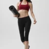 Alo Softsculpt Capri a vita bassa con risvolto - Nero