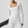 Alo Softsculpt Precision con maniche lunghe - Bianco