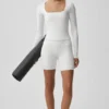 Alo Softsculpt Precision con maniche lunghe - Bianco