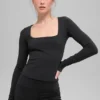 Alo Softsculpt Precision con maniche lunghe - Nero