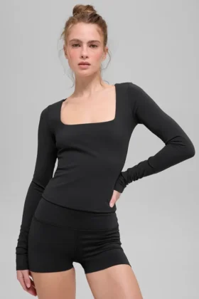 Alo Softsculpt Precision con maniche lunghe - Nero