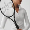 Alo Softsculpt Precision maniche lunghe con zip a 1/4 - Bianco