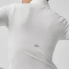 Alo Softsculpt Precision maniche lunghe con zip a 1/4 - Bianco