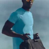 Alo Vapor Maglia a maniche corte con collo rotondo - Blue Breeze