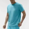 Alo Vapor Maglia a maniche corte con collo rotondo - Blue Breeze