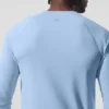 Alo Vapor Maglia a maniche lunghe con collo rotondo - Blu conchiglia
