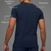 Alo Vapor Pantaloncini a girocollo a maniche corte - Blu navy