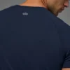 Alo Vapor Pantaloncini a girocollo a maniche corte - Blu navy