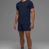 Alo Vapor Pantaloncini a girocollo a maniche corte - Blu navy