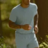 Alo Vapor Pantaloncini a girocollo a maniche corte - Desert Sage