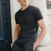 Alo Vapor pantaloncini a girocollo con maniche corte - Nero