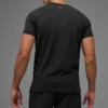 Alo Vapor pantaloncini a girocollo con maniche corte - Nero