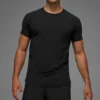 Alo Vapor pantaloncini a girocollo con maniche corte - Nero