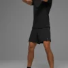 Alo Vapor pantaloncini a girocollo con maniche corte - Nero