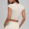 Alosoft Crop Finesse a maniche corte - Beige