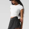 Alosoft Crop Finesse maniche corte - Bianco