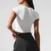 Alosoft Crop Finesse maniche corte - Bianco