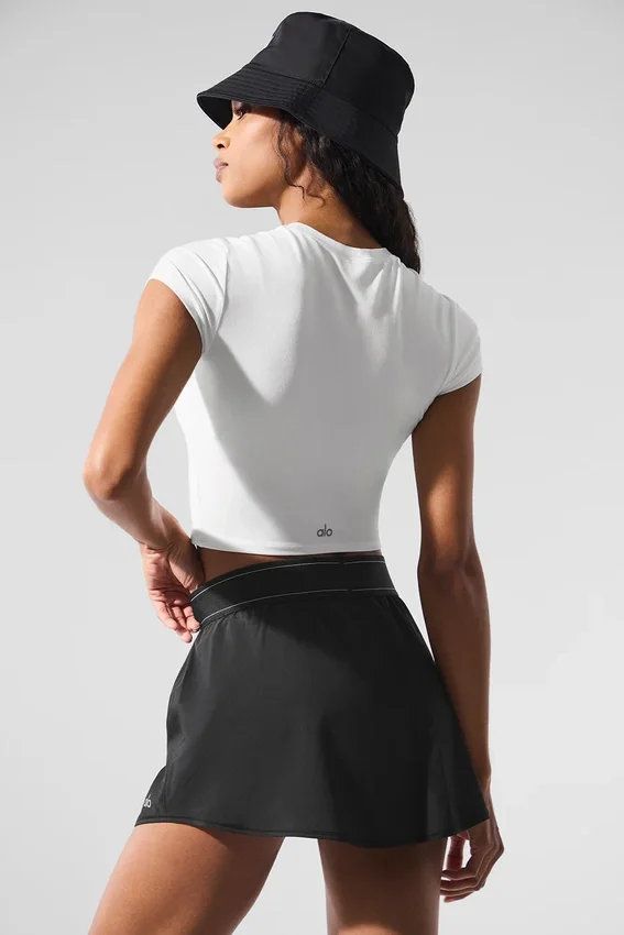 Alosoft Crop Finesse maniche corte - Bianco