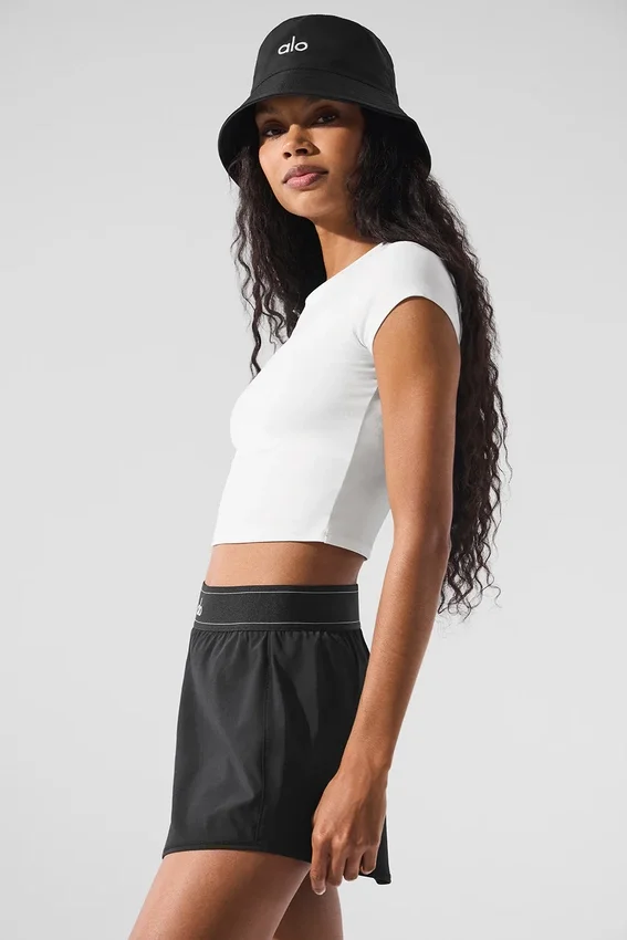 Alosoft Crop Finesse maniche corte - Bianco