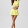 Alosoft Crop Finesse maniche corte - Giallo sole